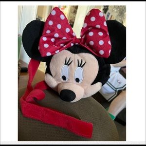 Kids Plush Disney Minnie Mouse Purse long strap